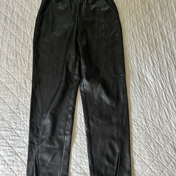 Halogen Black Faux Leather Pants - Picture 7 of 14